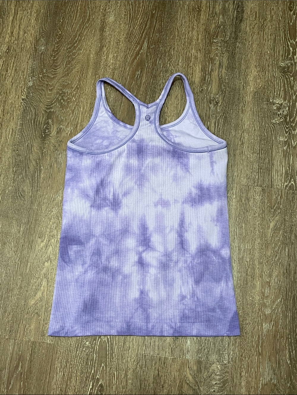 GUC Lululemon Ebb to Street Tank Top. Color Marble Dye Charged Indigo. Size 8 - Picture 3 of 7